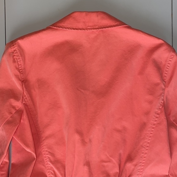 EDDIE Bauer 100% Cotton Button-up Light Coral Salmon Jacket Women’s Size 6 - Picture 10 of 12
